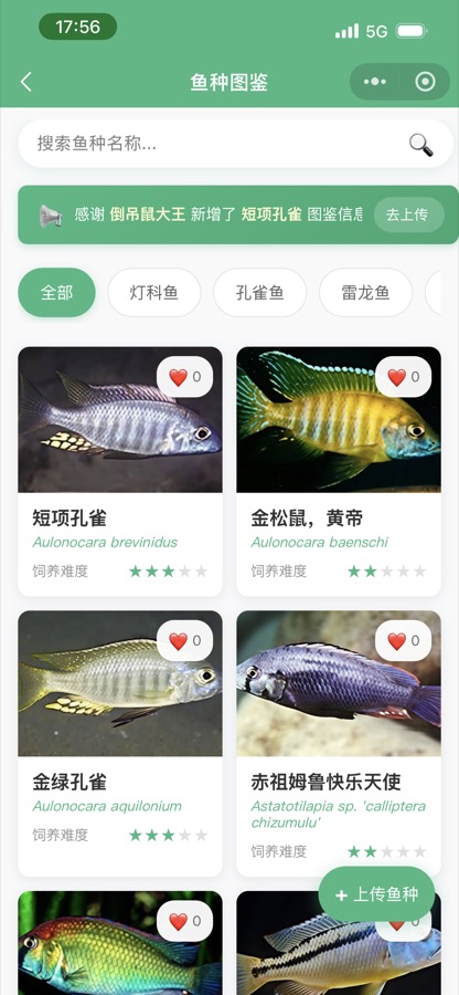 鱼种图鉴截图